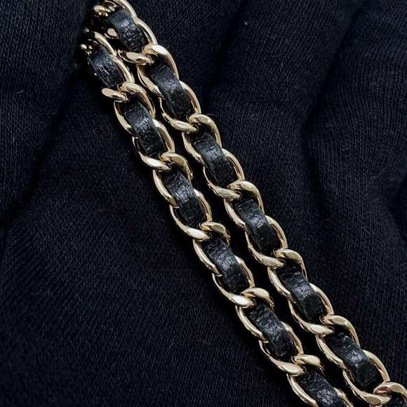 CHANEL Chain Shoulder Bag Matelasse Coco Mark Lambskin AP2547 Black ⭐ - Picture 11 of 13